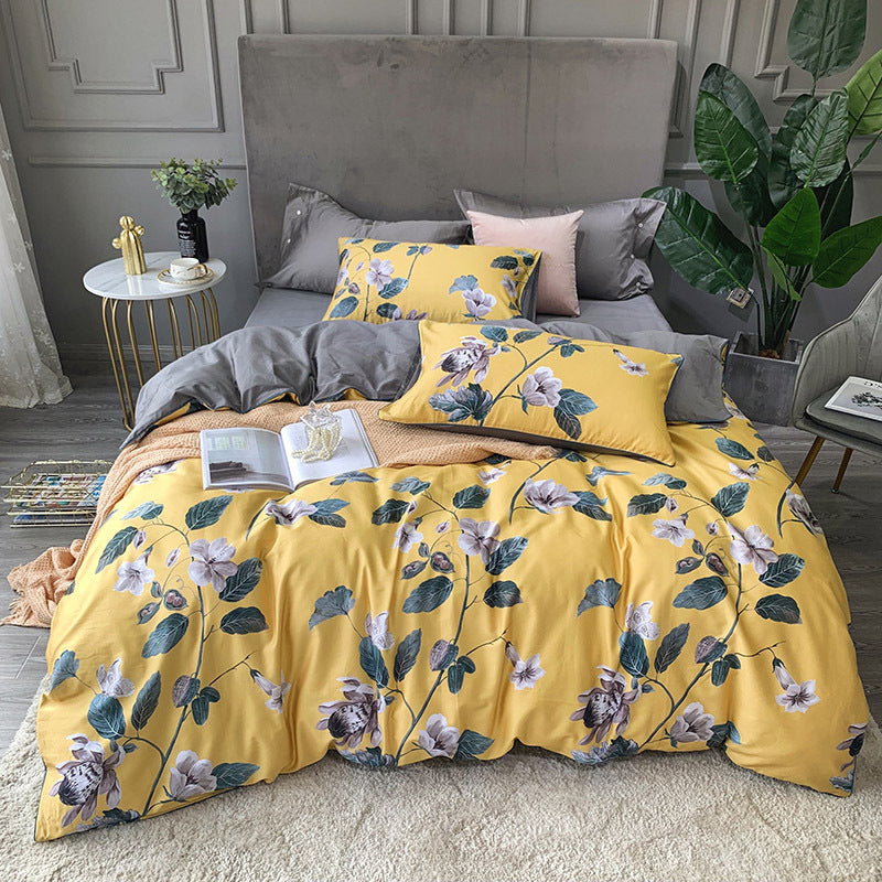 Soft and silky floral patterned bedding