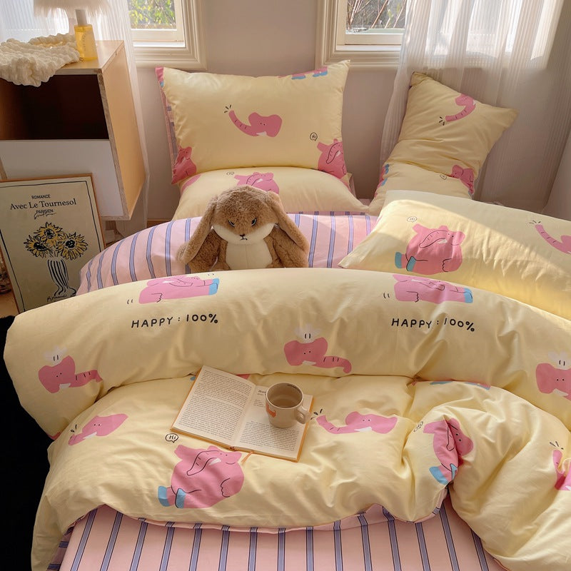 Delightful animal pattern kids bedding