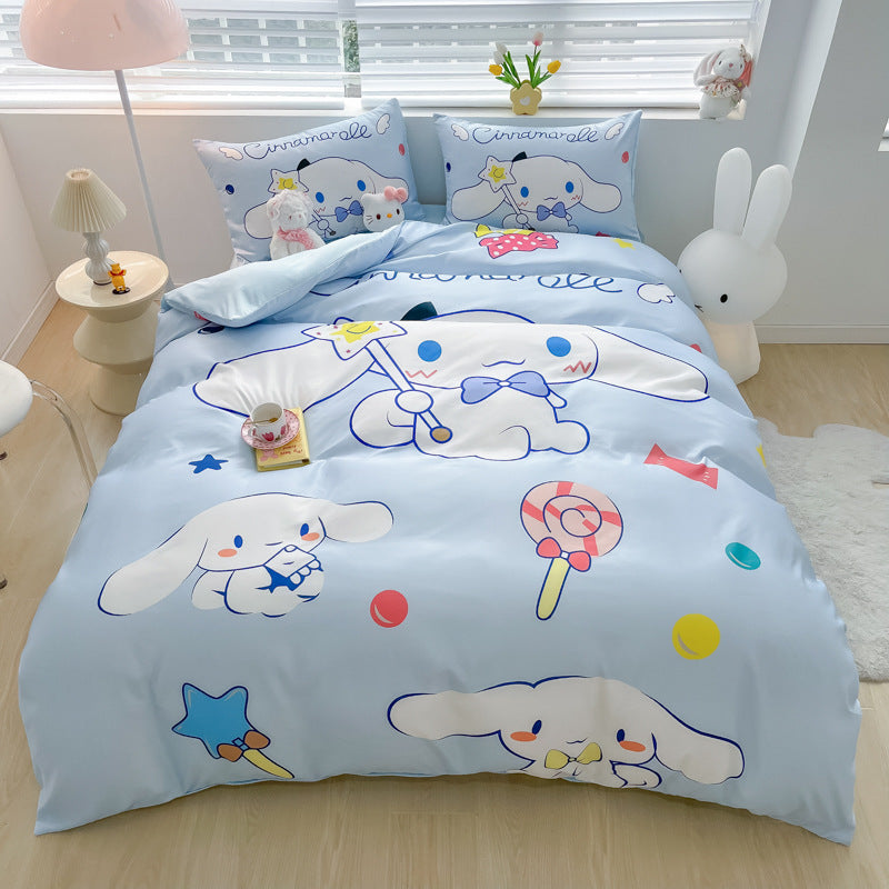 Adorable kids bedding set with cartoon design