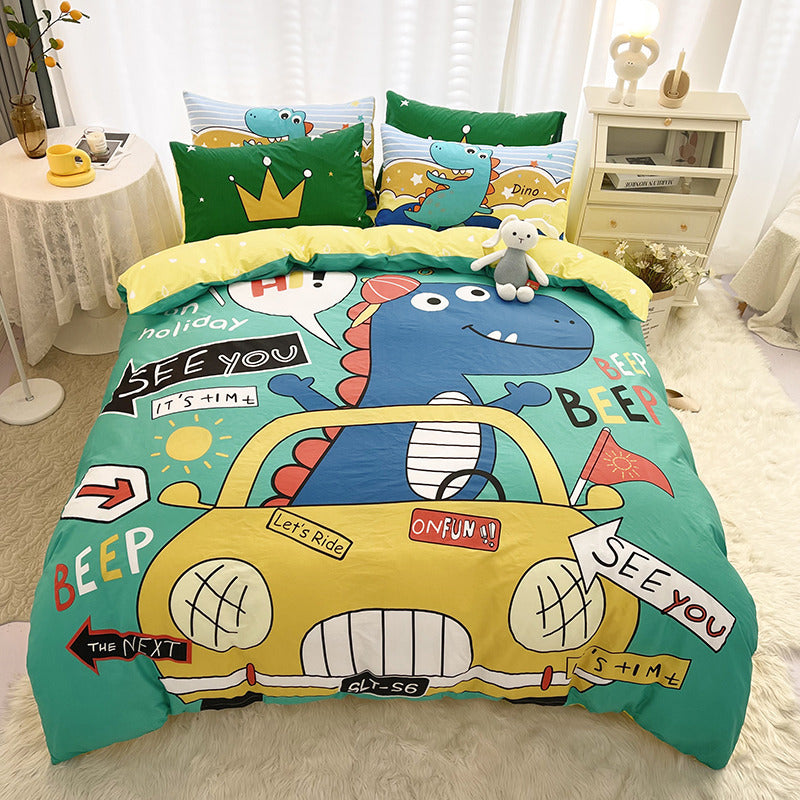 Whimsical design double bedding set