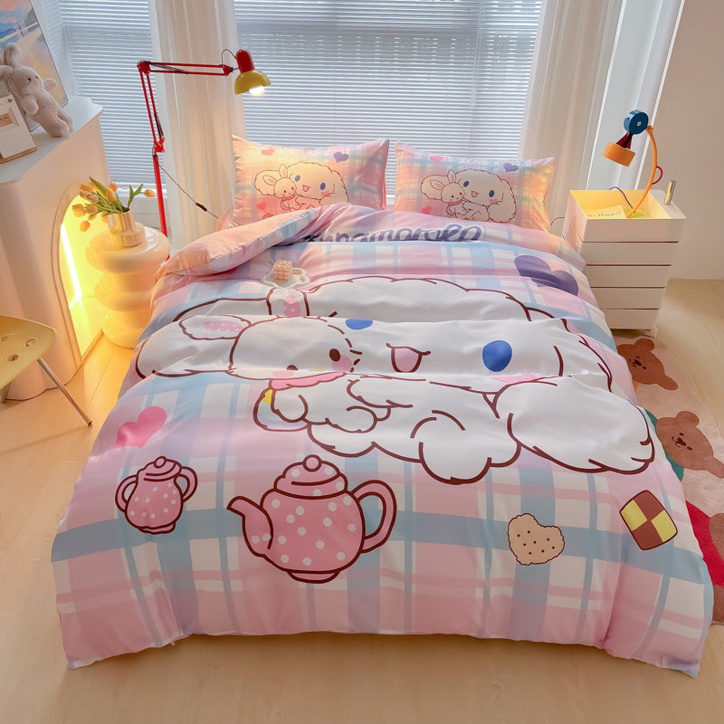 Vibrant kids bedding with playful patterns