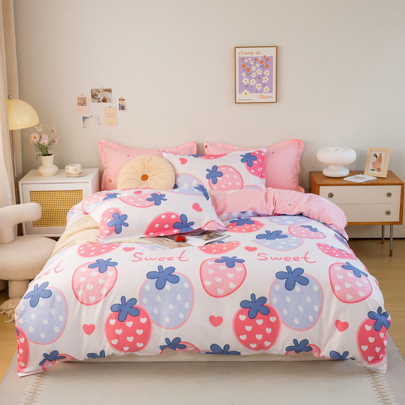 Whimsical floral bedding set