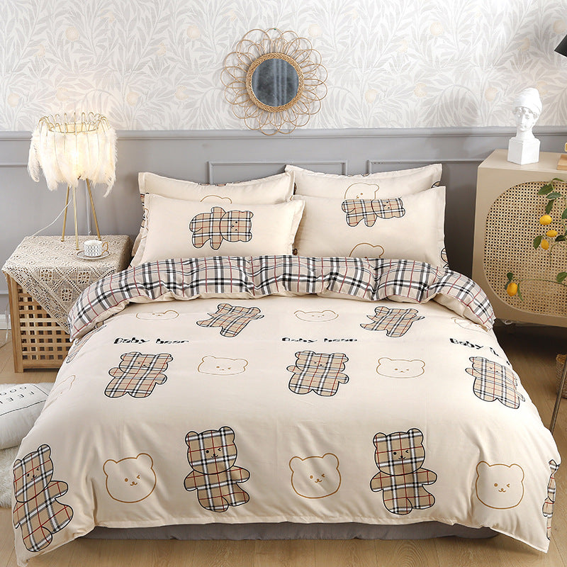 Colorful floral bedding set