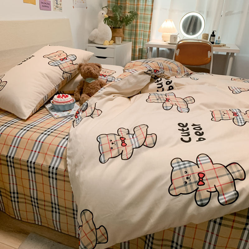 Soft and cozy bear-themed bedding