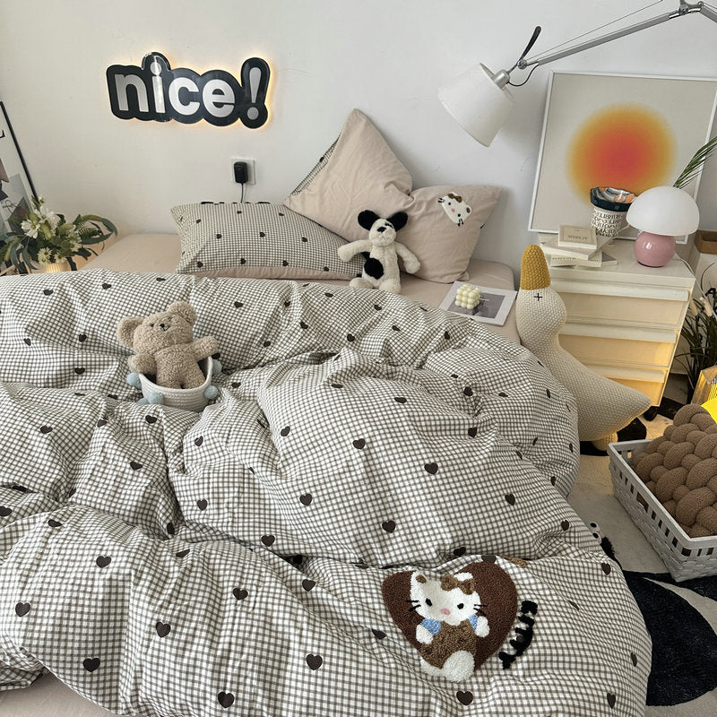 Whimsical king size bedding set