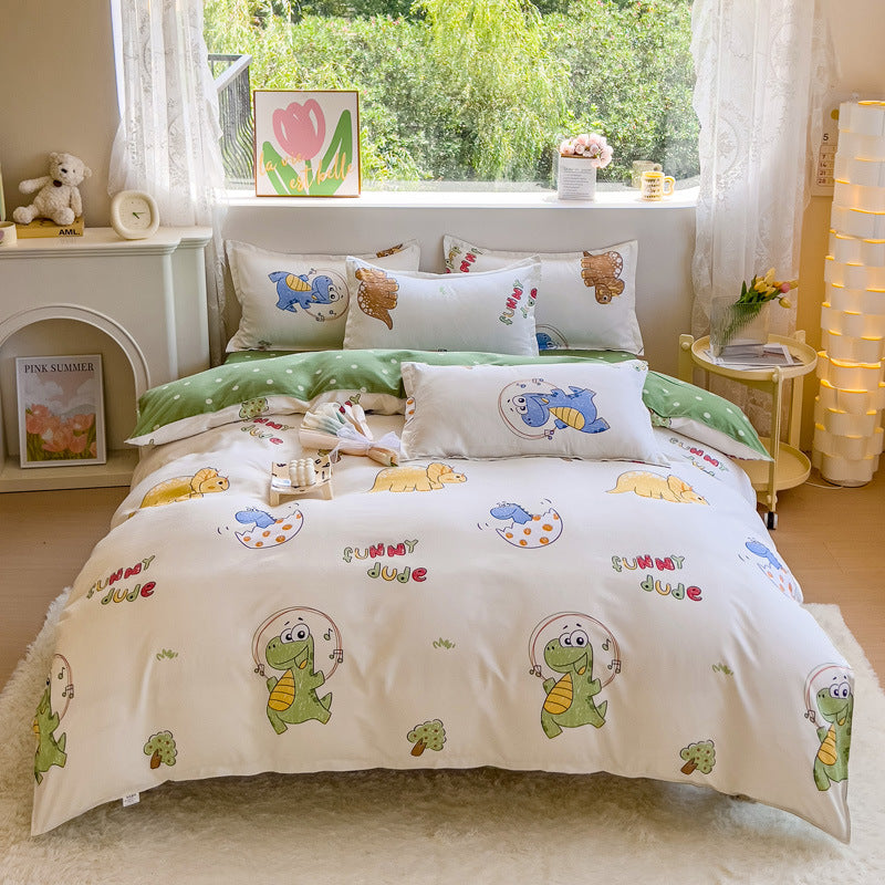 Comfortable bedding with vibrant flower design