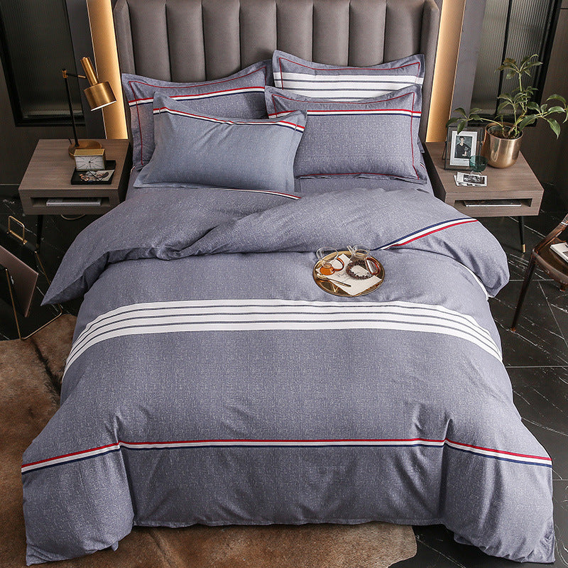 Stylish bedding with modern patterns, perfect for allergen-free comfort