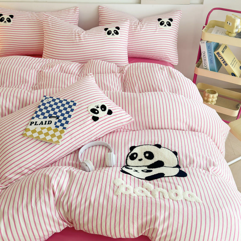 Soft and cozy panda-themed bedding