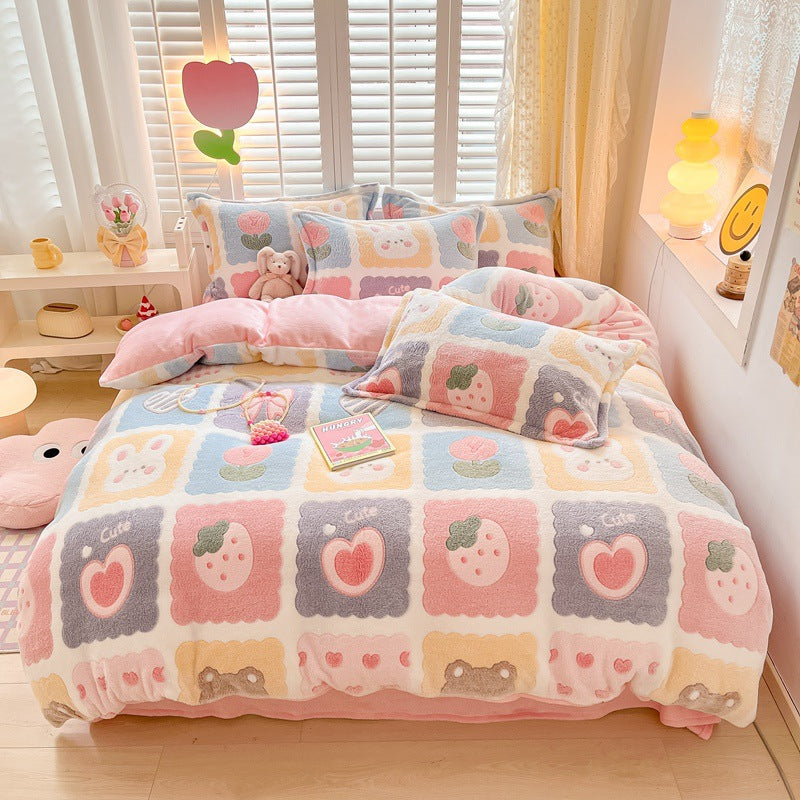 Soft and comfortable bedding set with whimsical design