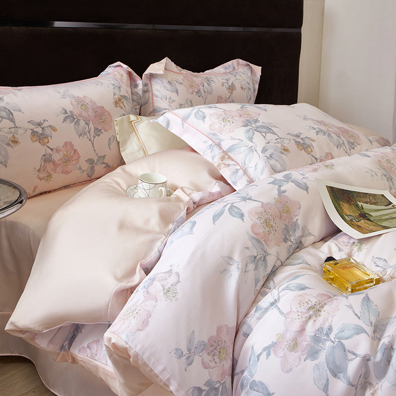 High-end floral bedding with sophisticated design