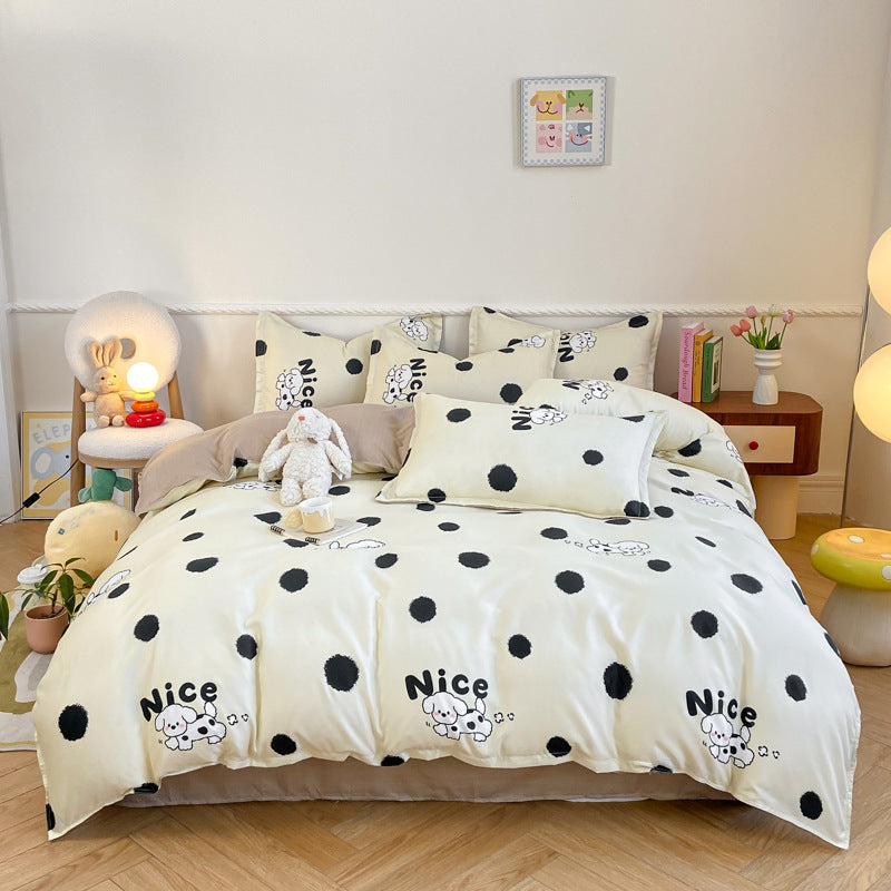 Hypoallergenic cotton bedding set for kids