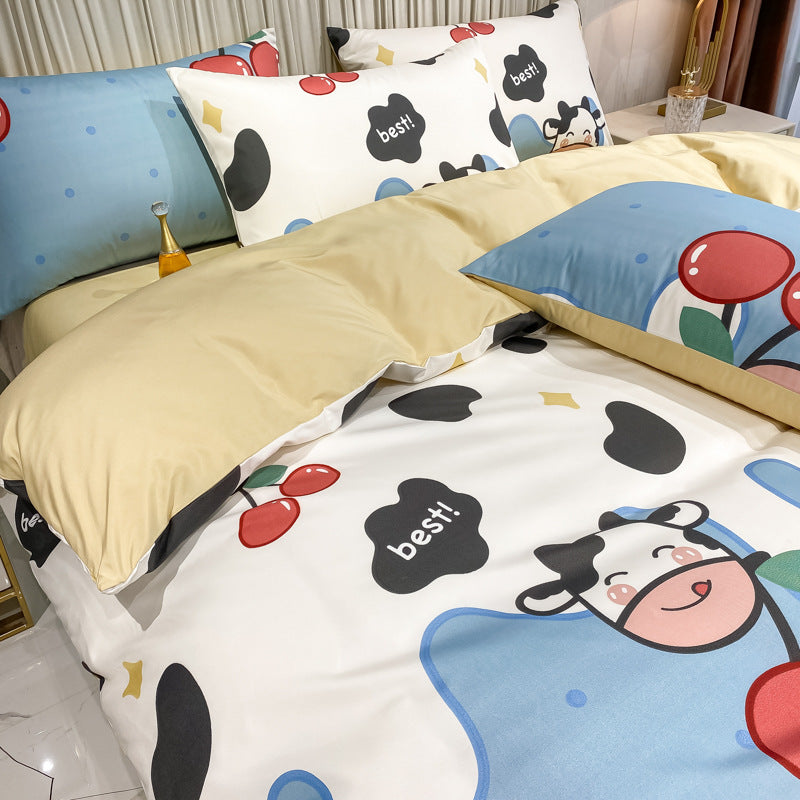 Playful cotton bedding set for kids