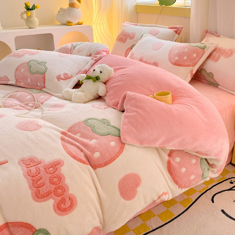 Charming and cozy bedding set for a delightful bedroom