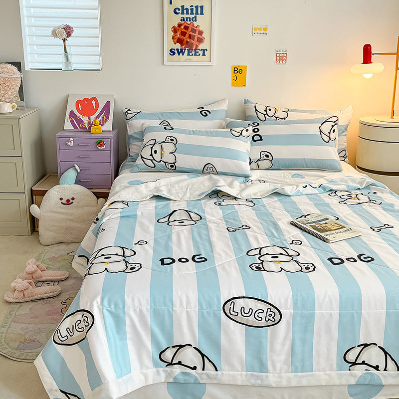 Soft and playful toon-themed bedding set