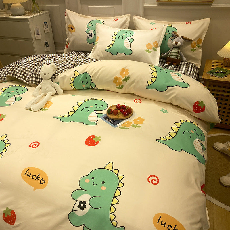 Lively bedding set with bright colors