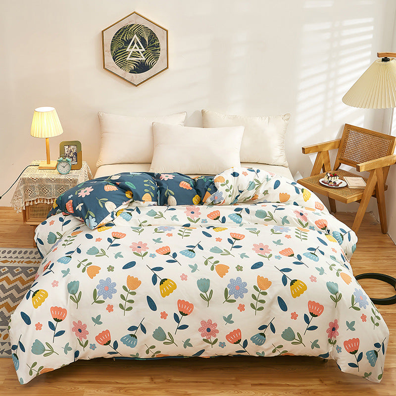 Refined patterned bedding set, plushy and allergen-free