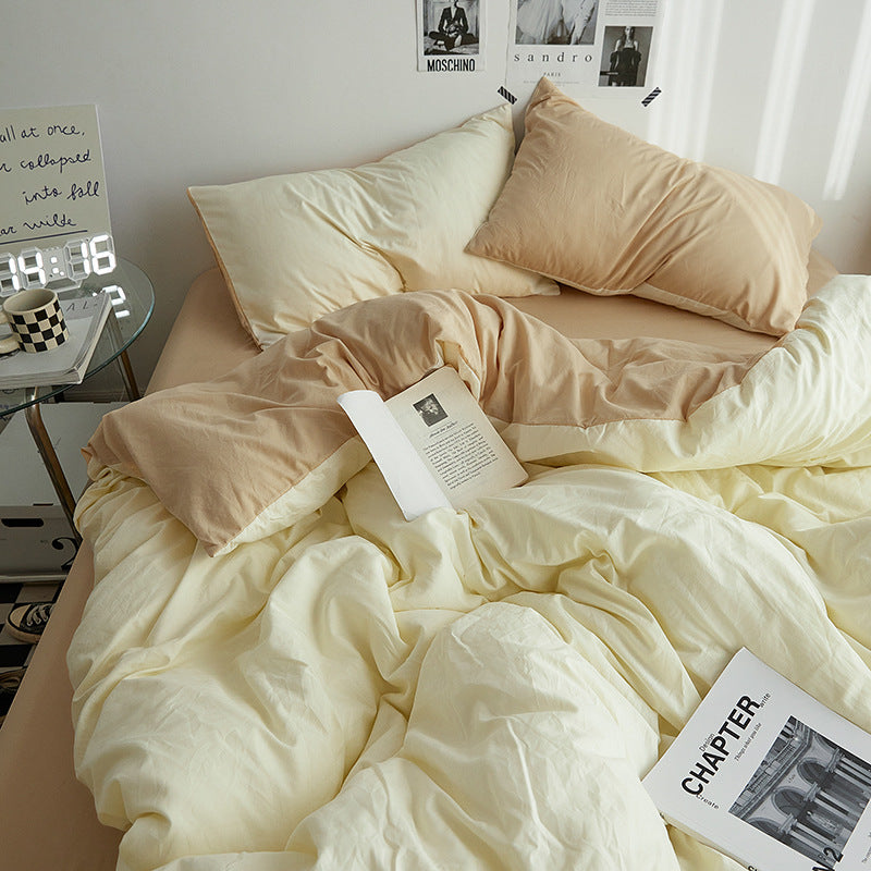 Soft and durable bedding set in pastel colors