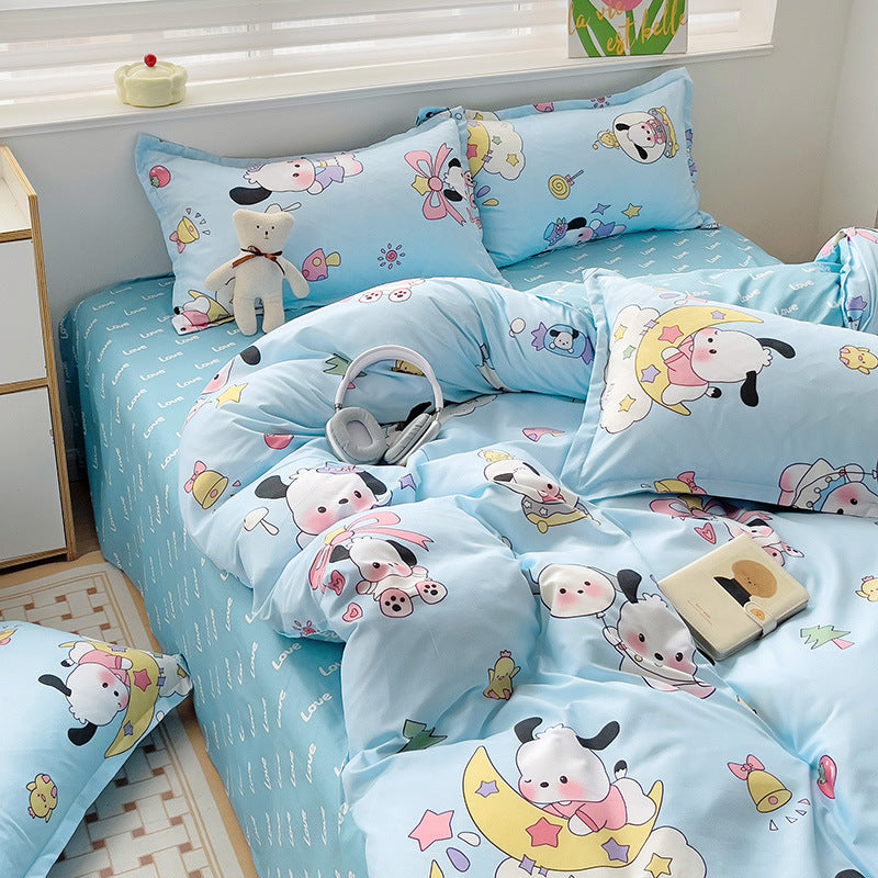 Playful heart design bedding set for kids