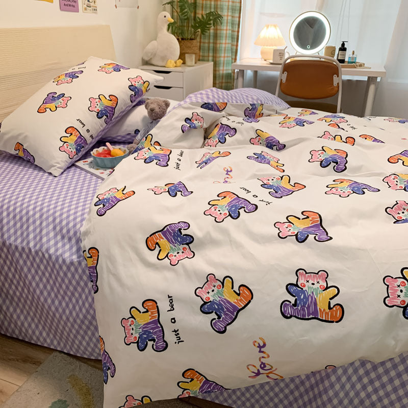 Cute bear patterned bedding