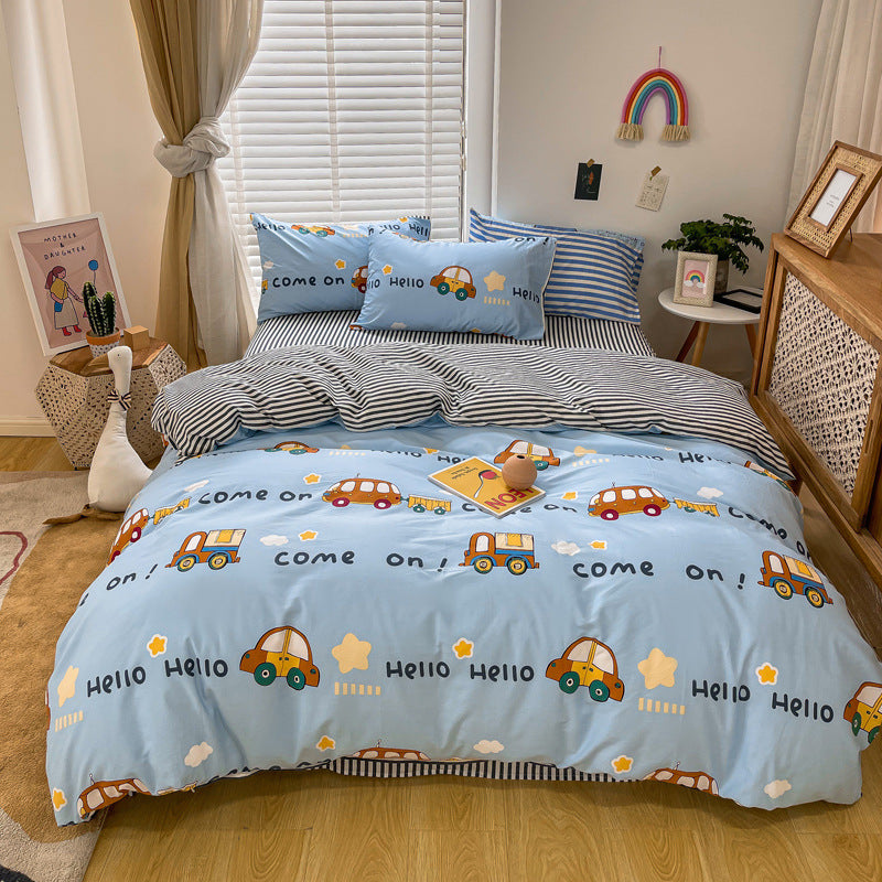 Hypoallergenic cotton bedding for kids